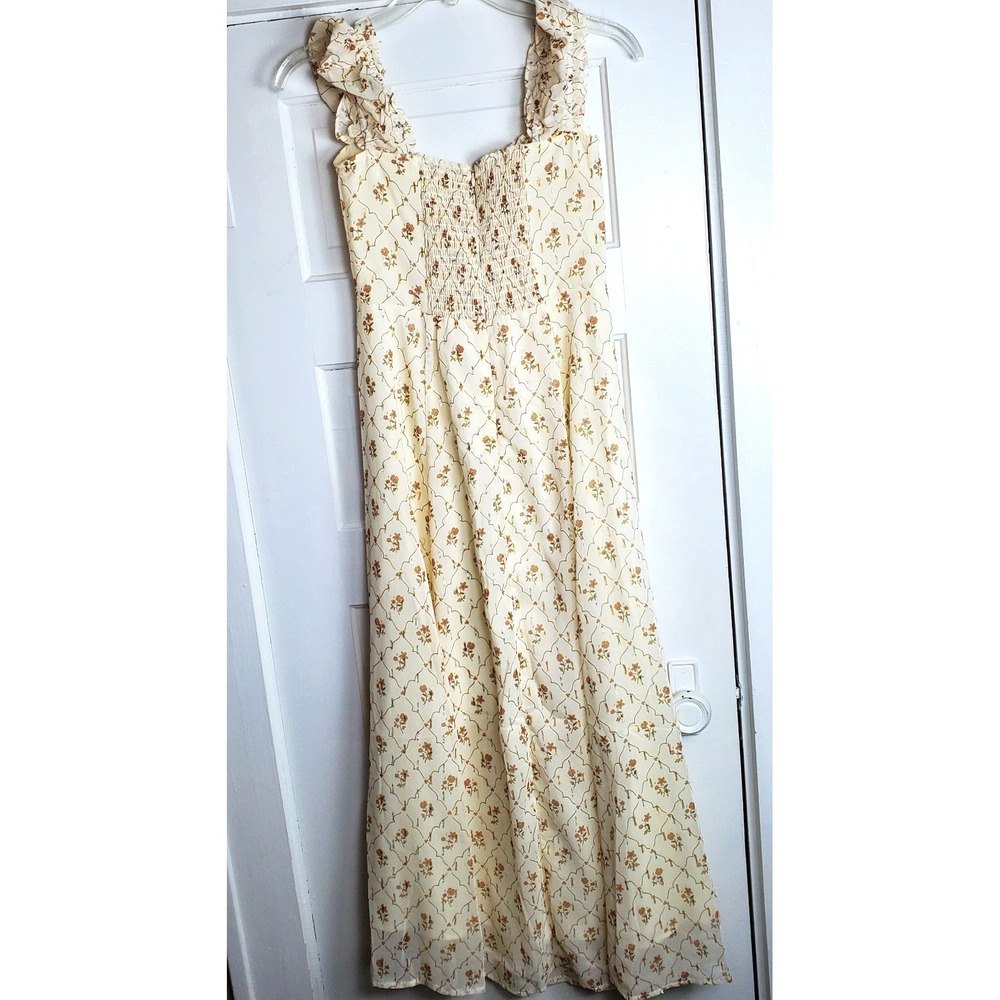 Noralee Women's Nancy Dress Size XS Floral With Metallic Thread Romantic NWTG - Picture 2 of 16